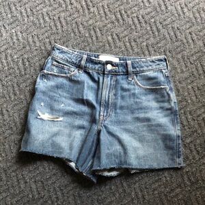 Hollister Women’s Distressed Blue Jean Shorts